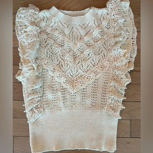Zara crochet crop top - never used